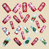 12 Sizes-24 Pcs Press On Nails Y1224