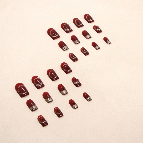 12 Sizes-24 Pcs Press On Nails Z552