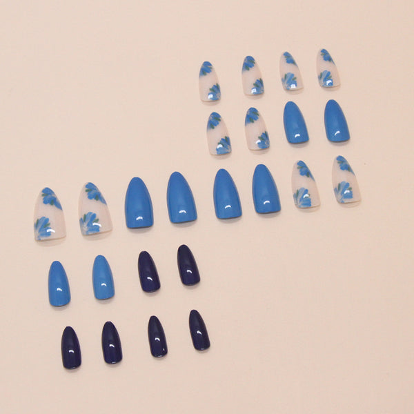 12 Sizes-24 Pcs Press On Nails W1778
