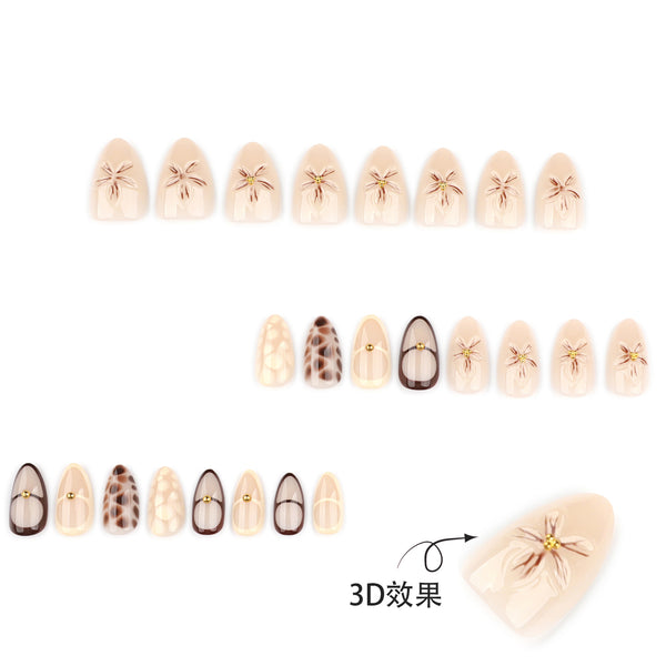 12 Sizes-24 Pcs Press On Nails JP4086