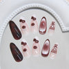 12 Sizes-24 Pcs Press On Nails W1977