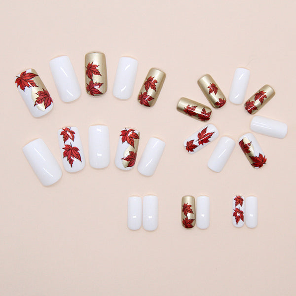 12 Sizes-24 Pcs Press On Nails W1860