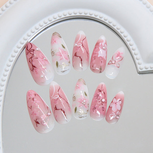 12 Sizes-24 Pcs Press On Nails Z1264