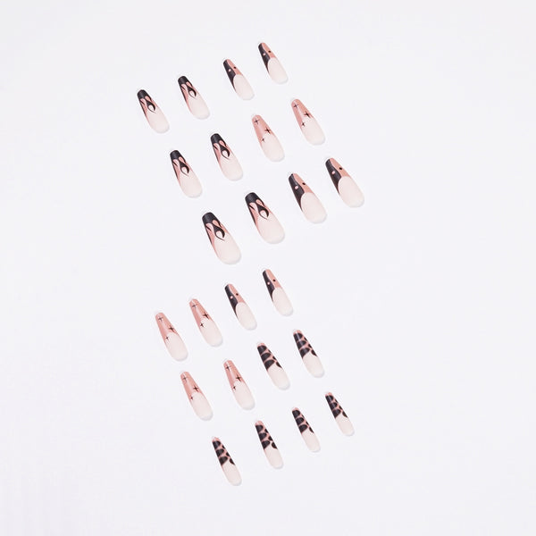 12 Sizes-24 Pcs Press On Nails JP1401