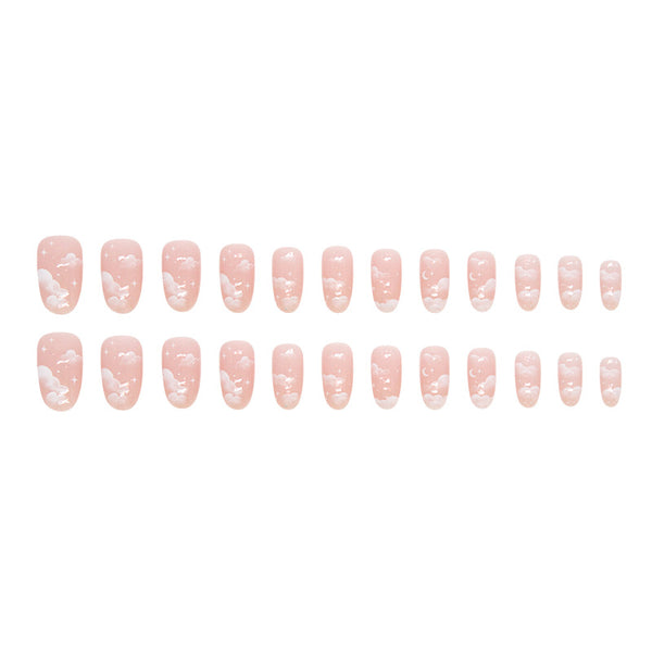 12 Sizes-24 Pcs Press On Nails W1422
