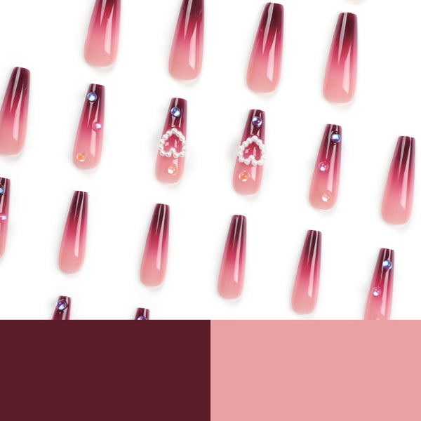 12 Sizes-24 Pcs Press On Nails JP2793