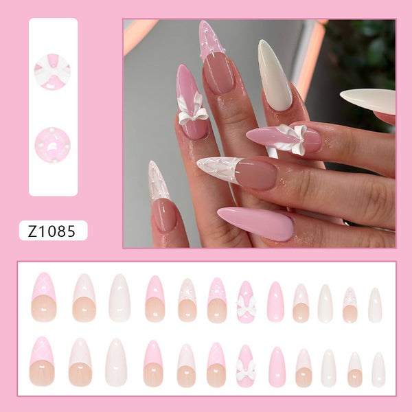12 Sizes-24 Pcs Press On Nails Z1085