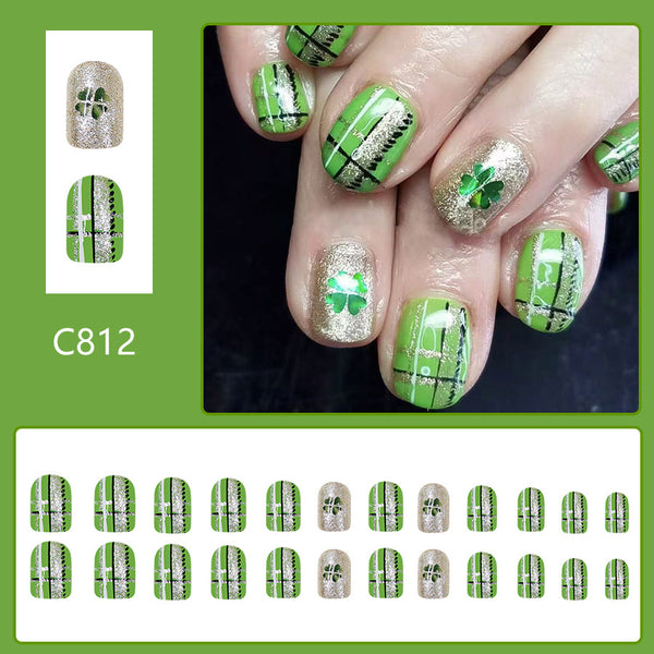 12 Sizes-24 PcsPress On Nails C812