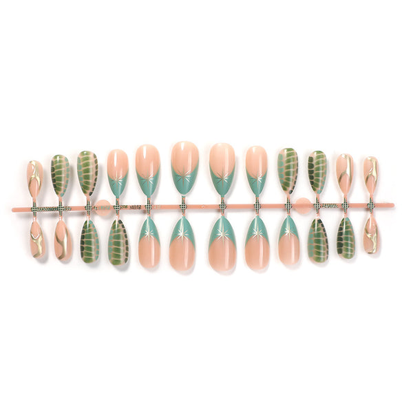 12 Sizes-24 Pcs Press On Nails XL-102-33