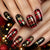 12 Sizes-24 Pcs Press On Nails Y1313