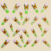 12 Sizes-24 Pcs Press On Nails Y688