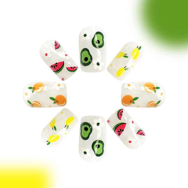 12 Sizes-24 PcsPress On Nails C354