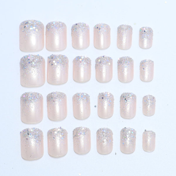 12 Sizes-24 Pcs Press On Nails JIA-373