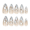 12 Sizes-24 Pcs Press On Nails JP3427