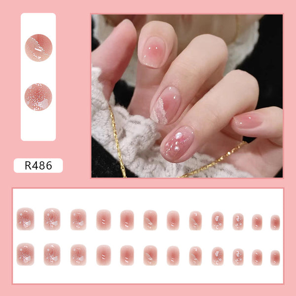 12 Sizes-24 Pcs Press On Nails R481