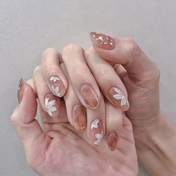 12 Sizes-24 Pcs Press On Nails R684