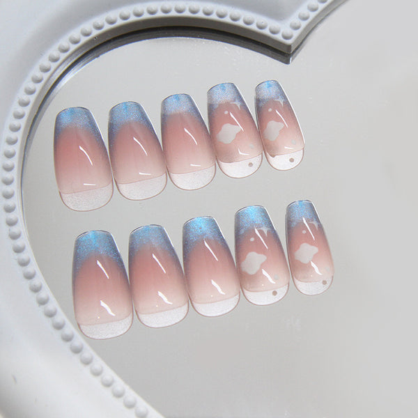 12 Sizes-24 Pcs Press On Nails MY089