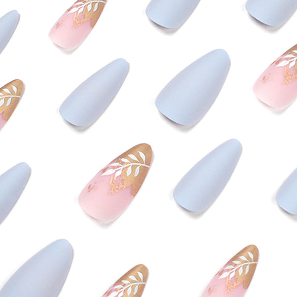 12 Sizes-24 Pcs Press On Nails JP1686