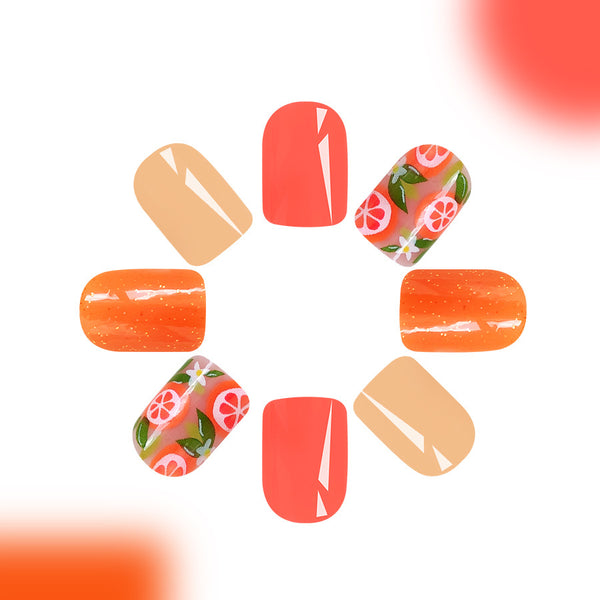 12 Sizes-24 Pcs Press On Nails C603