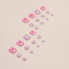 12 Sizes-24 Pcs Press On Nails F089