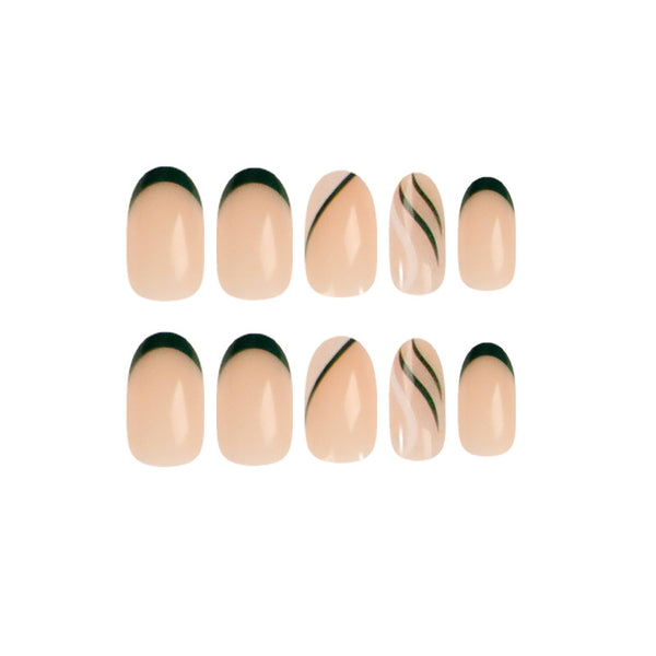 12 Sizes-24 Pcs Press On Nails JP1521