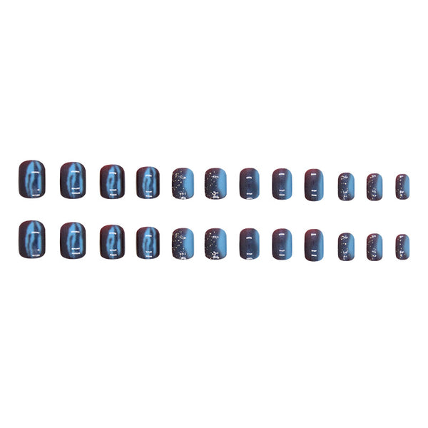 12 Sizes-24 Pcs Press On Nails W1054