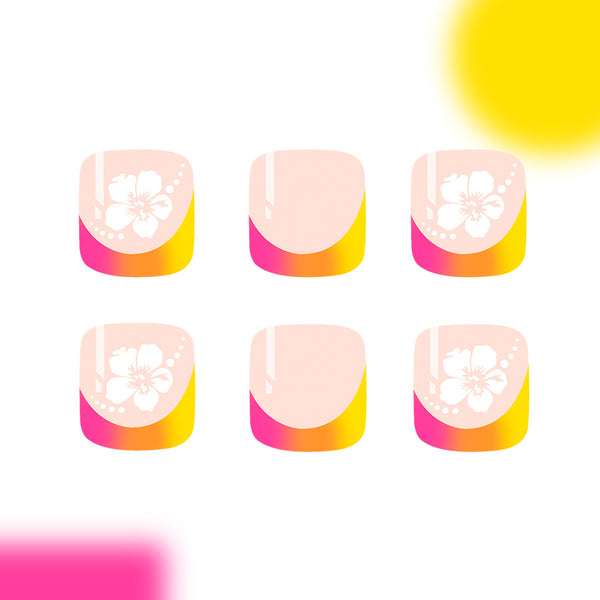 12 Sizes-24 Pcs Press On Nails C977