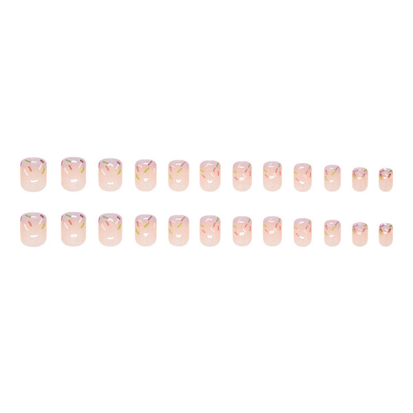 12 Sizes-24 Pcs Press On Nails R941