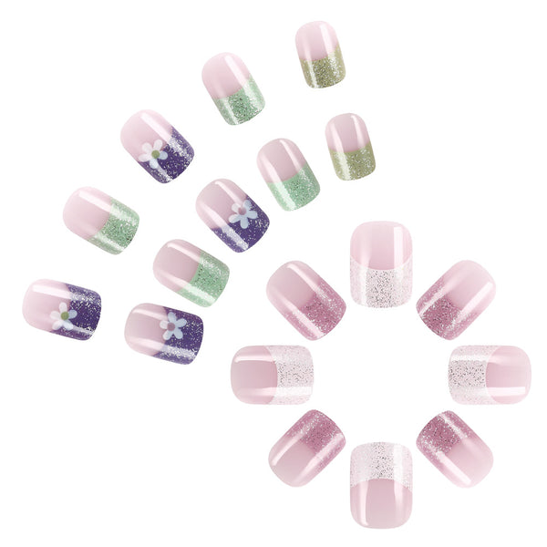 12 Sizes-24 PcsPress On Nails YS538