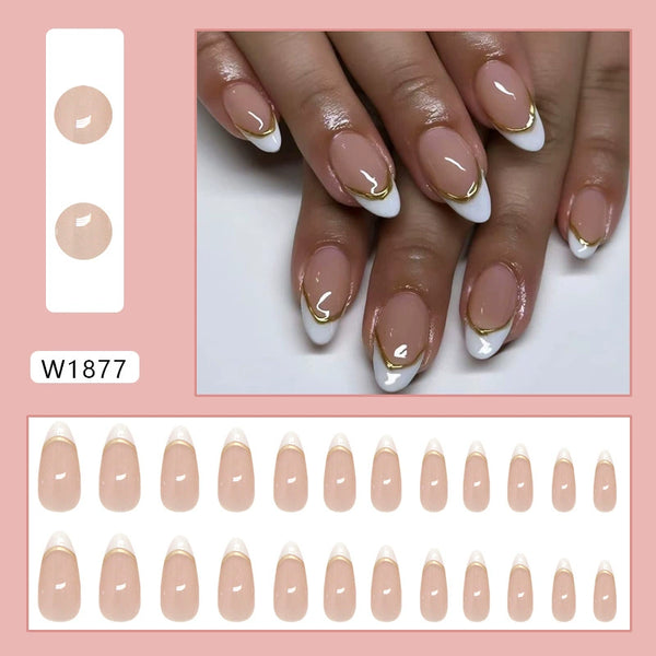 12 Sizes-24 PcsPress On Nails W1877
