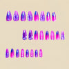 12 Sizes-24 Pcs Press On Nails Y407