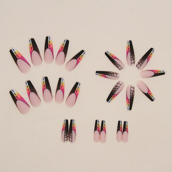12 Sizes-24 Pcs Press On Nails W1008