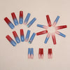 12 Sizes-24 Pcs Press On Nails G011