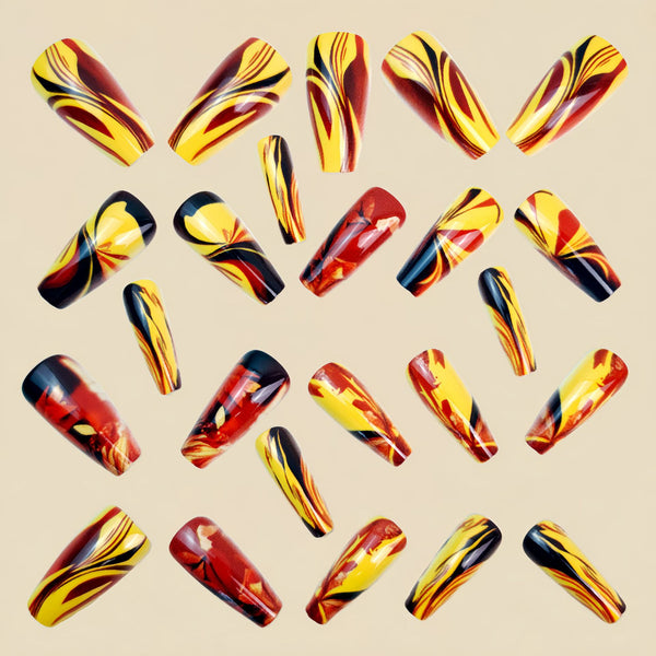 12 Sizes-24 Pcs Press On Nails Y1419