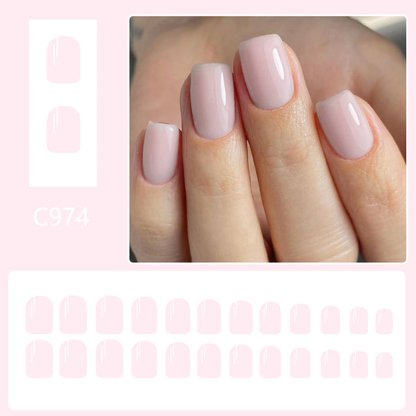 12 Sizes-24 Pcs Press On Nails C932