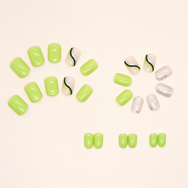 12 Sizes-24 Pcs Press On Nails W554