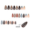 12 Sizes-24 Pcs Press On Nails JP4118