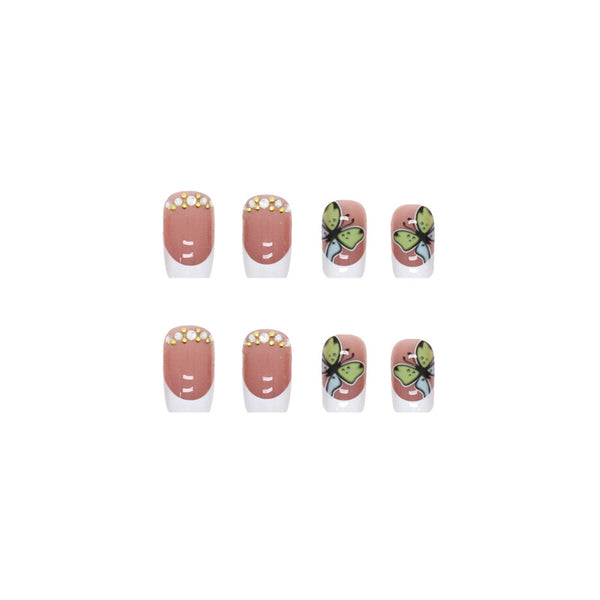 12 Sizes-24 Pcs Press On Nails Z414