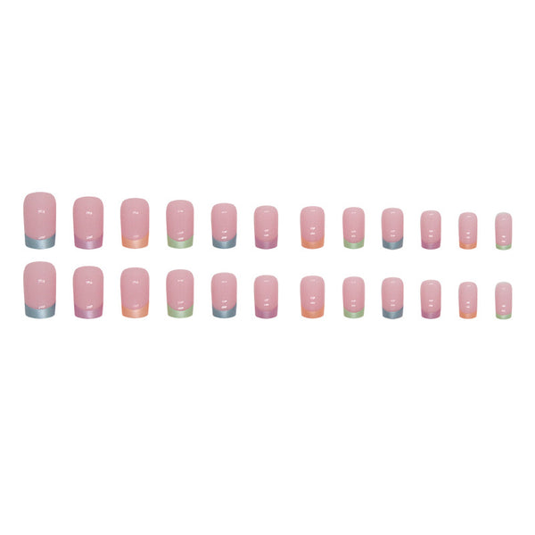 12 Sizes-24 Pcs Press On Nails W1381