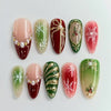 12 Sizes-24 Pcs Press On Nails Z1239