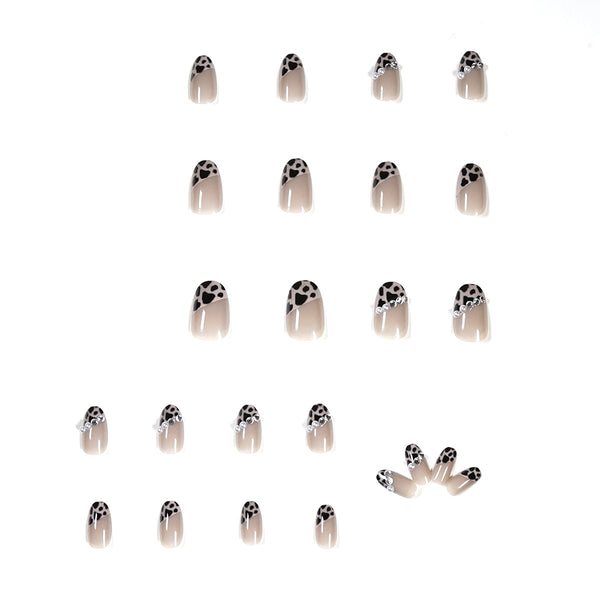 12 Sizes-24 Pcs Press On Nails JP1230