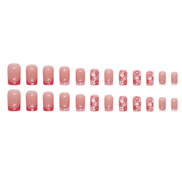 12 Sizes-24 Pcs Press On Nails W721