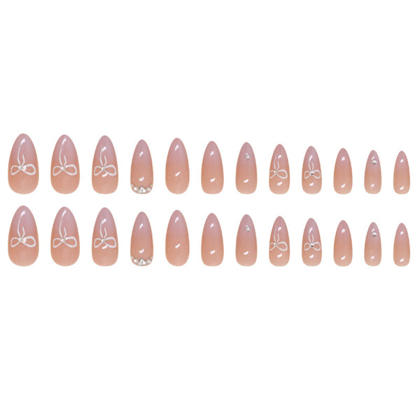 12 Sizes-24 Pcs Press On Nails Z895