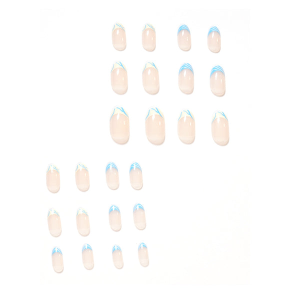 12 Sizes-24 Pcs Press On Nails JP1348
