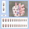 12 Sizes-24 Pcs Press On Nails Z082