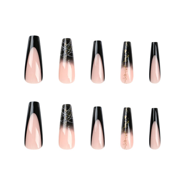 12 Sizes-24 Pcs Press On Nails JP3028