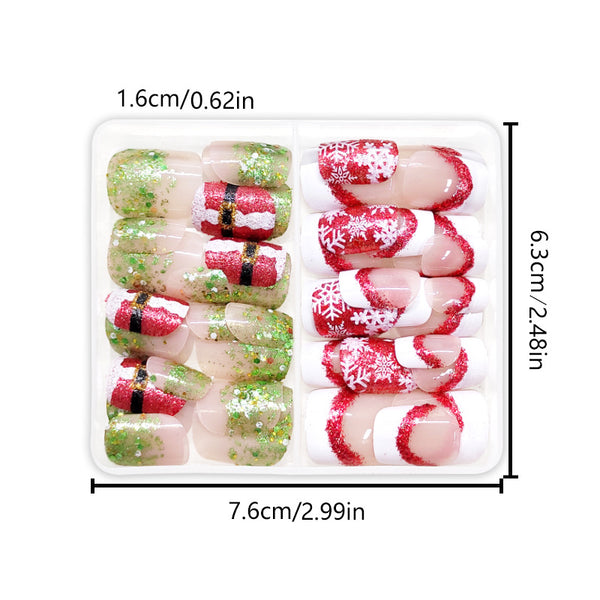 48 Pcs Press On Nails Xmas-20-48pcs