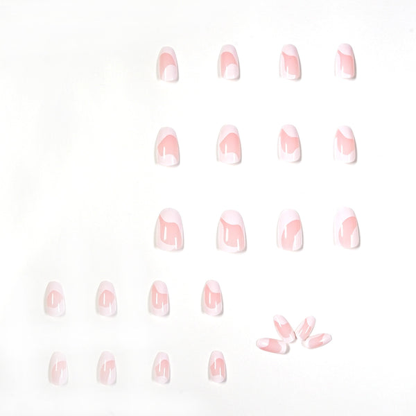 12 Sizes-24 Pcs Press On Nails JP1221