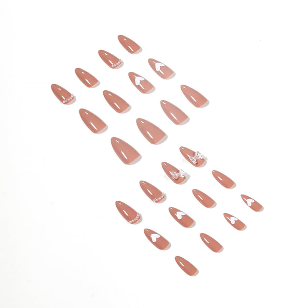 12 Sizes-24 Pcs Press On Nails JP1325