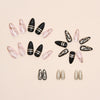 12 Sizes-24 Pcs Press On Nails W472